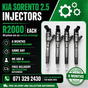 KIA SORENTO 2.5 INJECTORS FOR SALE WITH WARRANTY 