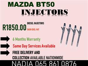 MAZDA BT50 DIESEL INJECTORS FOR SALE OR TO RECON