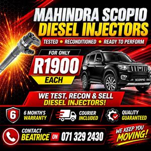 MAHINDRA SCORPIO INJECTORS FOR SALE WITH WARRANTY INCLUDED 