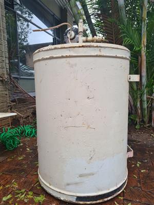 Vintage metal for sale. The geyser has copper inside. | Junk Mail