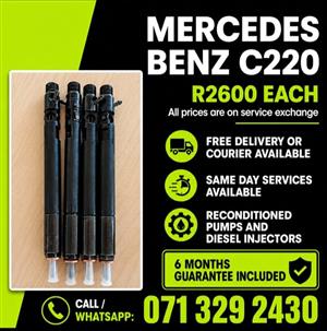 MERCEDES BENZ C220 INJECTORS FOR SALE WITH WARRANTY INCLUDED 