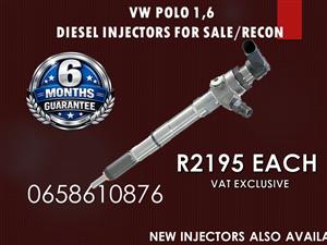 VW POLO 1.6 DIESEL INJECTORS FOR SALE NATIONWIDE