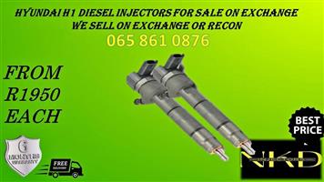 HYUNDAI H1 DIESEL INJECTORS FOR SALE. 6 MONTHS GUARANTEE