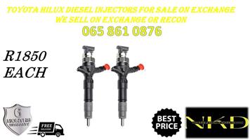 RECONDITIONED DIESEL INJECTORS FOR TOYOTA HILUX ON SALE