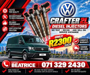 VW CRAFTER 2.0 INJECTORS FOR SALE WITH WARRANTY 