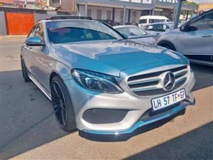 2018 MERCEDES BENZ C200 AMG LINE SILVER COLOR AUTOMATIC PETROL 