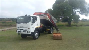 ISUZU FTS750 TIPPER WITH FASSI CRANE 4X4