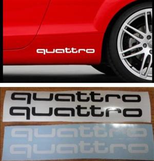 Audi Quattro side stickers decals vinyl graphics 