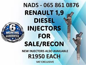 RENAULT 1.9 DIESEL INJECTORS FOR SALE / RECON WITH WARRANTY PRETORIA
