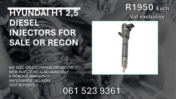 HYUNDAI H1 2.5 DIESEL INJECTORS FOR SALE WITH TEST REPORTS 