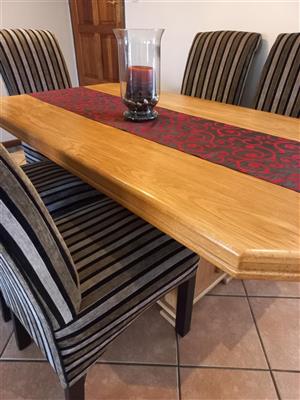 Solid Oak Dining Room Suite