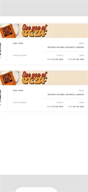 Capital craft beer festival tickets