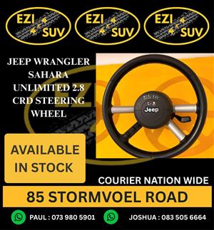JEEP WRANGLER SAHARA UNLIMITED 2.8 CRD STEERING WHEEL CONTACT F/PRICE 
