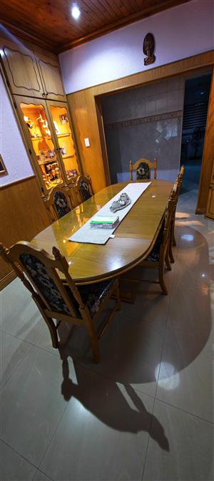 Oak 6 Seater Dining room set
