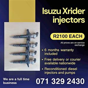 ISUZU XRIDER INJECTORS FOR SALE WITH WARRANTY INCLUDED