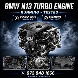  BMW N13 TURBO ENGINE – RUNNING & TESTED Running video available