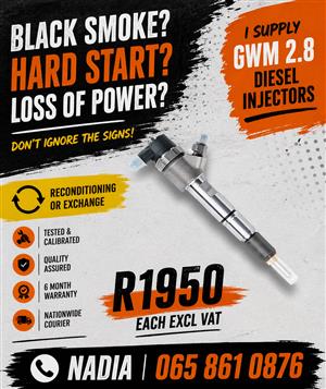 NATIONWIDE NEW DIESEL INJECTORS FOR SALE FOR GWM 2.8