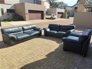 6 Seater genuine leather lounge suite
