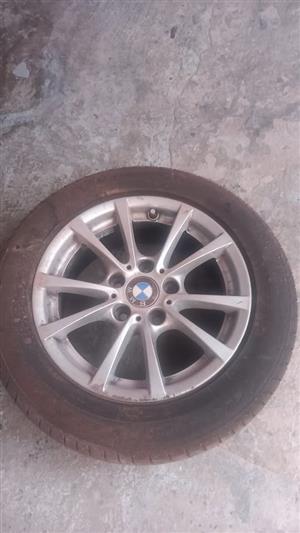 Bmw run flat tyre and rim 16 inch