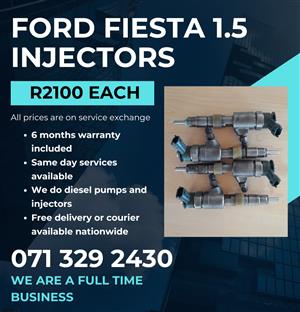 FORD FIESTA 1.5 INJECTORS FOR SALE WITH WARRANTY 