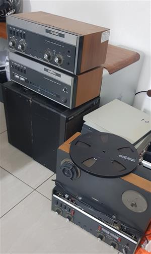REVOX A76, A77 AND A78. GOOD CONDITION. NO CABLES AND 15 REELS.