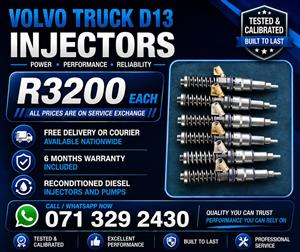 VOLVO TRUCK D13 INJECTORS FOR SALE WITH WARRANTY 