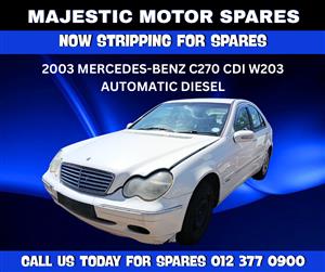 2003 Mercedes-Benz C270 CDI W203 Automatic Diesel – Stripping For Spares