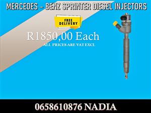 Mercedes Sprinter diesel injectors for sale or recon your own