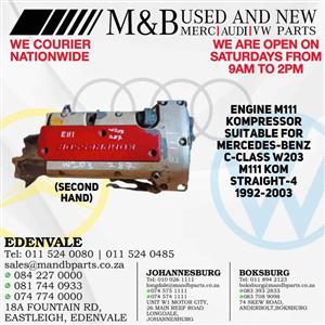 Engine M111 Kompressor (Second Hand) Suitable for Mercedes-Benz C-Class W203 M111 Kom Straight-4