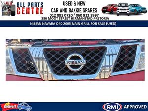 Nissan Navara D40 Main Front Bumper Centre Grill For Sale - Used