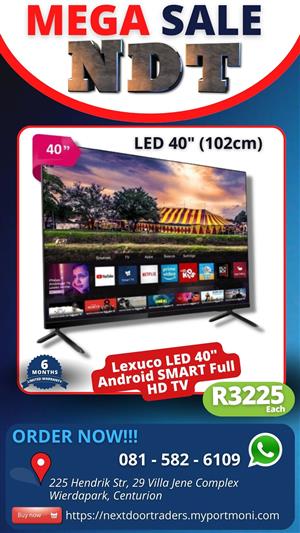 40'' LEXUCO SMART 4K UHD ANDROID TV - 