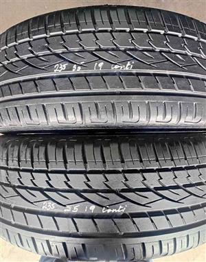 235/55/19 Continental Cross Contact Tyres for Sale. Contact 
