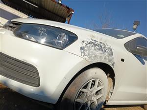 FENDER REPAIR AND RESPRAY 