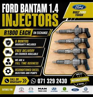 FORD BANTAM 1.4 INJECTORS FOR SALE WITH WARRANTY INCLUDED 