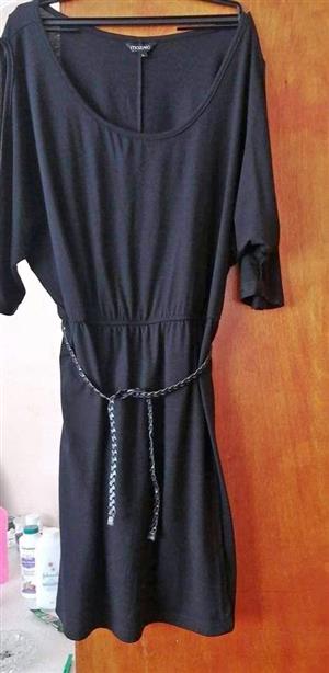 Dress black batwing