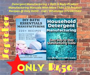 October Special Offer - Detergents, Bath & Body Products Manufacturing Busines