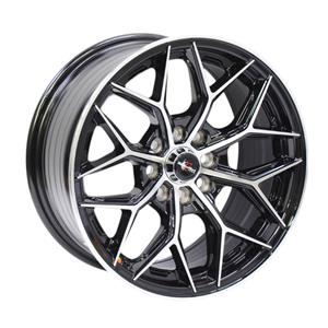 14″ Racing Hart Venom 4/100 & 4/108 Gloss Black Machine Alloy Wheels