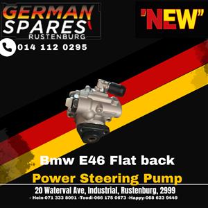 BMW E46 Flat Back Power Steering Pump 