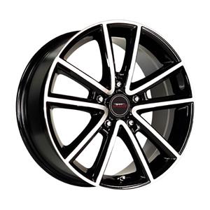 16″ A-Line Perez 5/112 Black machine Face alloy Wheels