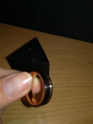 Men's black ring for sale
