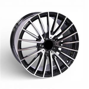 19″ F9337 5/112 Black Machine Face Alloy Wheels