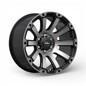 20″ A-Line Destroyer 5/127 Satin Black Tint Smoke Alloy Wheels