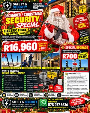 Electric Fence Specialist   BE PREPARED THIS CHRISTMAS 