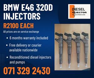 BMW E46 320 INJECTORS FOR SALE WITH WARRANTY 