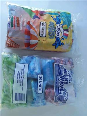 Popsicles,milk lollies and frozen yoghurt