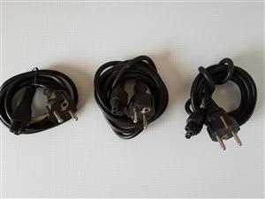 Power Cables Two pin Male (Euro & S  type) to Three pin Female. R80 each. I am i