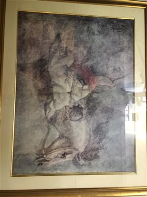 John Parrish British Artist ( White Stallions)