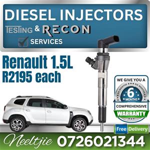 Renault 1.5L diesel injectors for sale