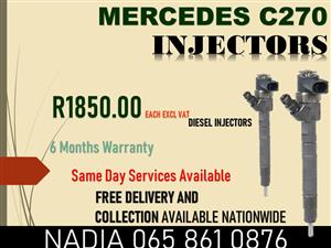 MERCEDES C270 DIESEL INJECTORS FOR SALE