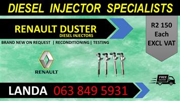 RENAULT DUSTER DIESEL INJECTORS FOR SALE OR RECON WITH WARRANTY 